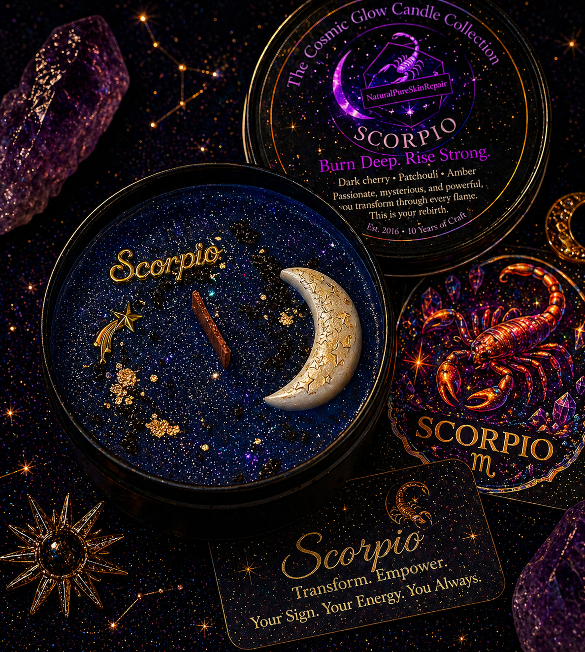Cosmic Glow Candle Collection