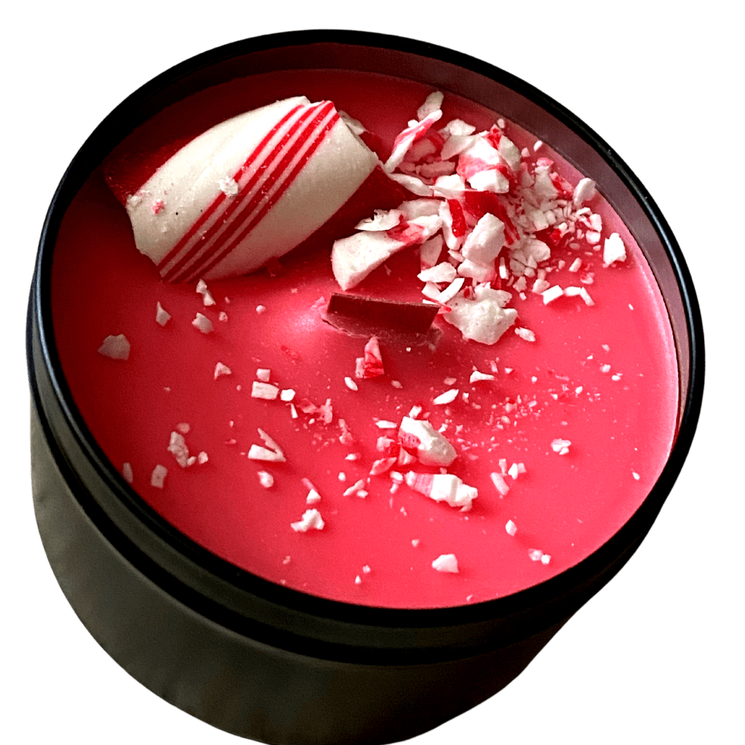 Pure Skin Peppermint Stick Soy Wood Wick Candle Tin